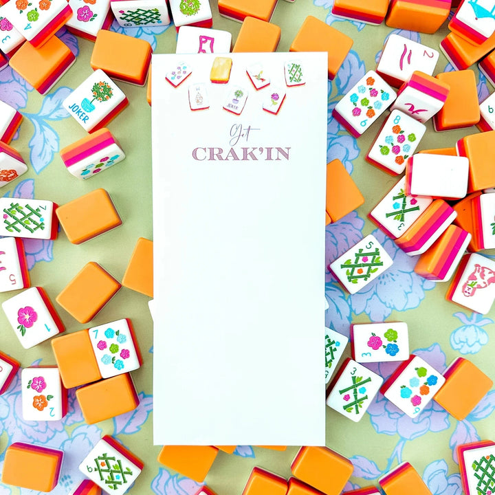 Sunset Mahjong Tiles "Get Crak'in" Listpad Stationery Taylor Paladino 
