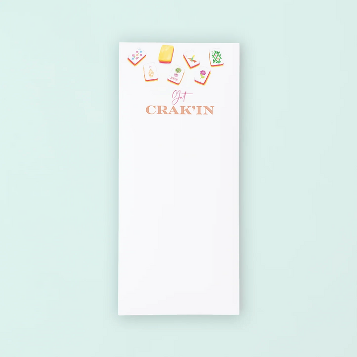 Sunset Mahjong Tiles "Get Crak'in" Listpad Stationery Taylor Paladino 