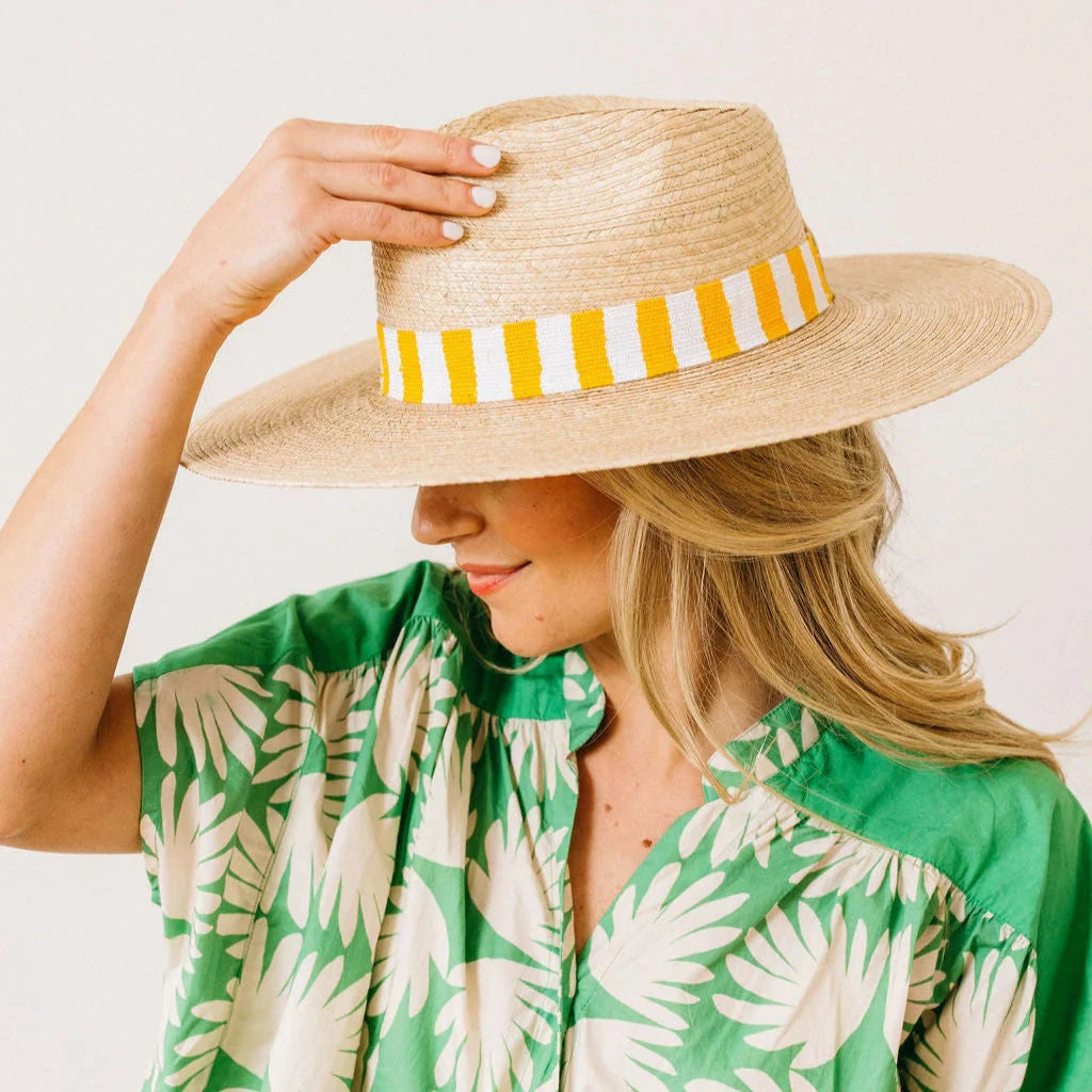 Sunshine Club Patch With Stripes Palm Hat Sunhat Sunshine Tienda 