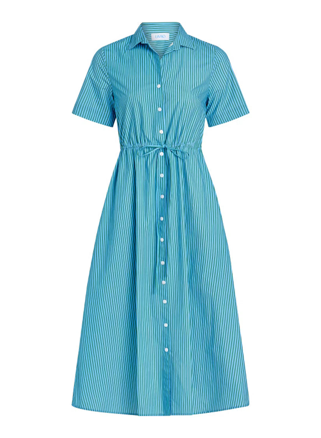Sutton Dress - Cedar Pinestripe Womens Dress Livro 