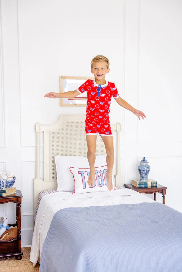Sutton's Shorts Set - Star Spangled Swag Boy Pajamas Beaufort Bonnet 