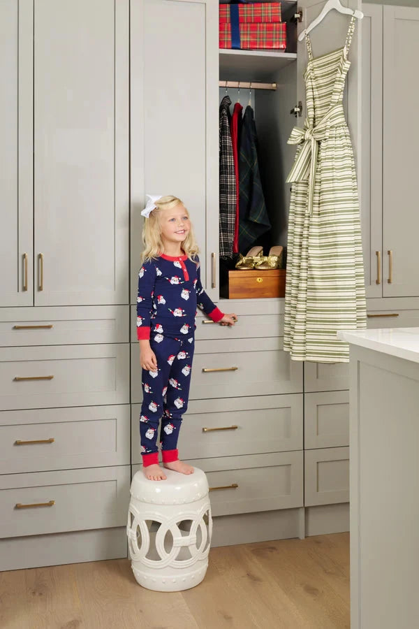 Sutton's Sweet Dream Set - Jolly Old St Nick Boy Pajamas Beaufort Bonnet 