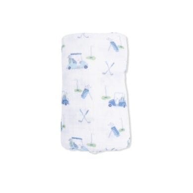 Swaddle Blanket - Baby Golf Carts Blue Baby Blanket Angel Dear 