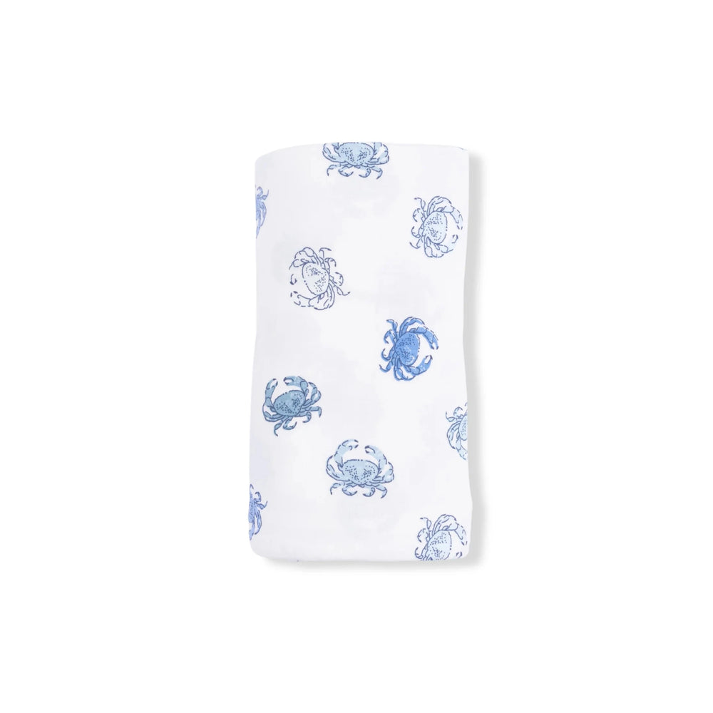 Swaddle Blanket - Blue Crabs Baby Blanket Angel Dear 