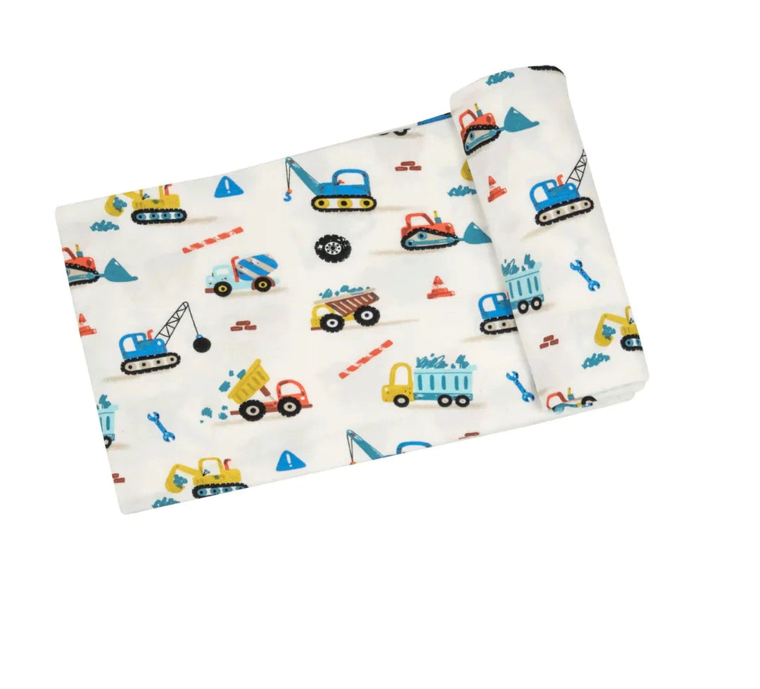 Swaddle Blanket - Cool Construction Baby Blanket Angel Dear 