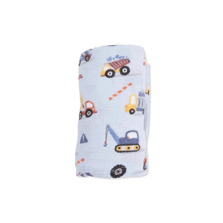 Swaddle Blanket - Crayon Construction Baby Blanket Angel Dear 