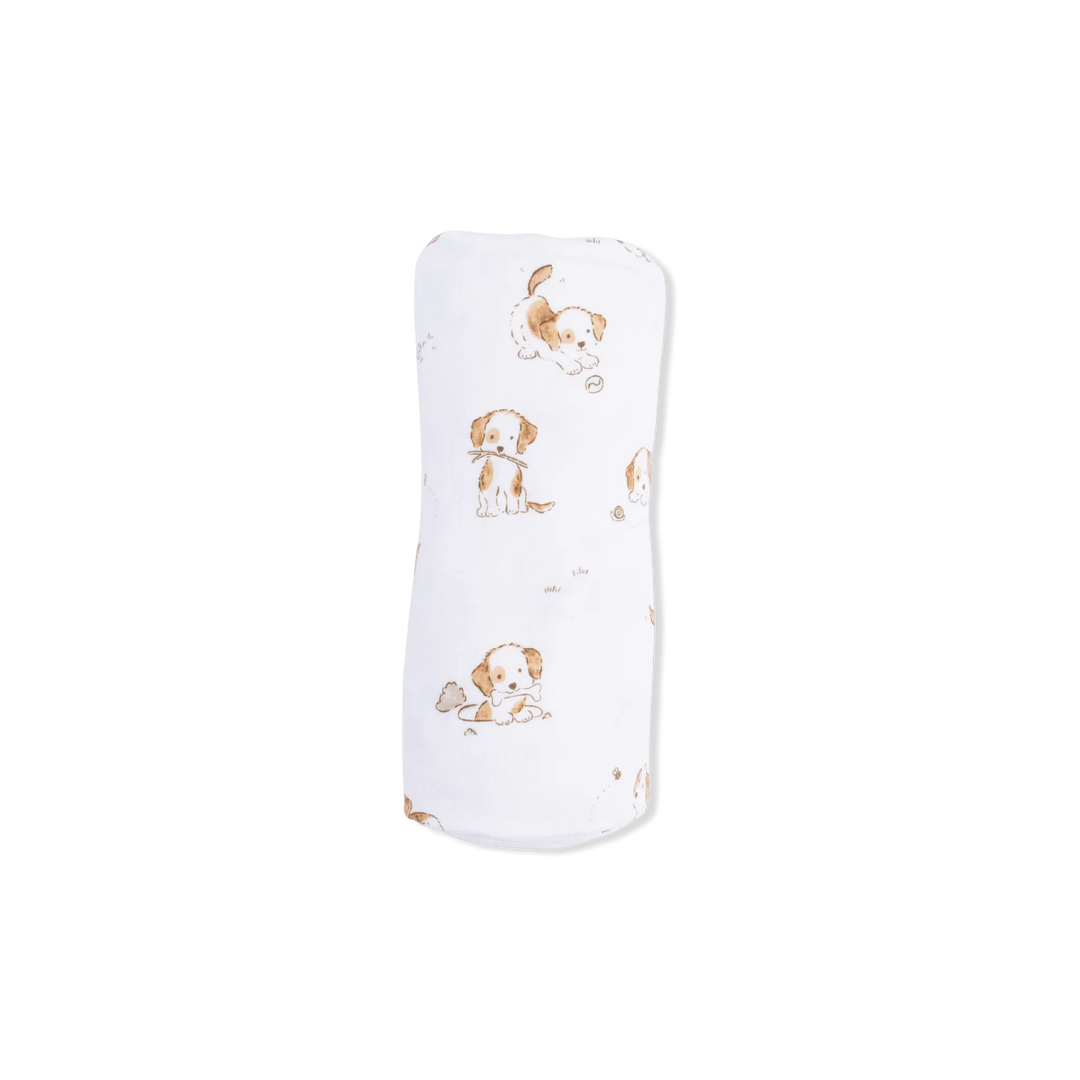 Swaddle Blanket - Explorer Puppy Baby Blanket Angel Dear 