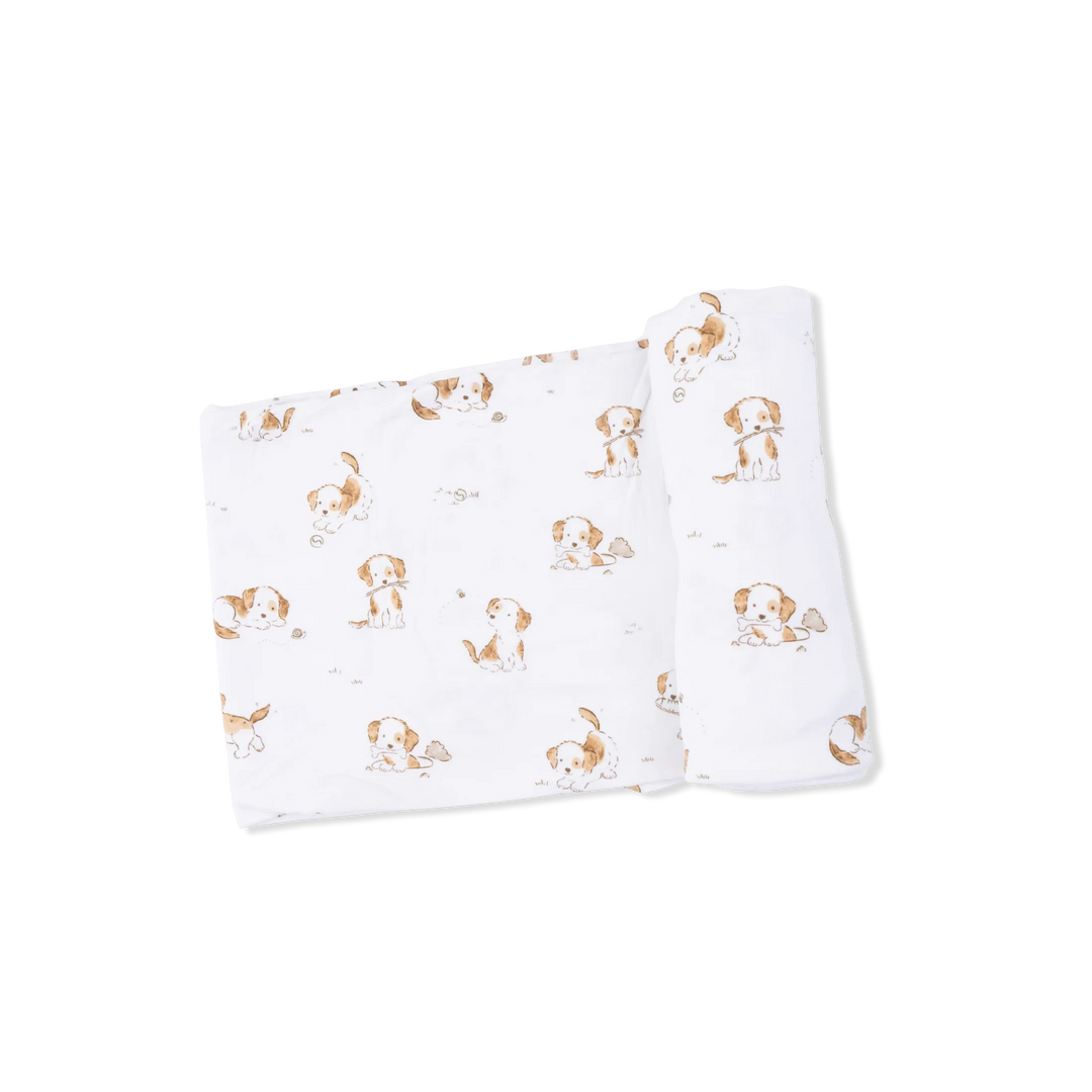 Swaddle Blanket - Explorer Puppy Baby Blanket Angel Dear 