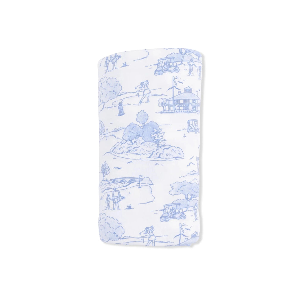 Swaddle Blanket - Golf Toile Baby Blanket Angel Dear 