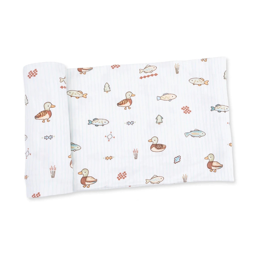 Swaddle Blanket - Lake Cuties Baby Blanket Angel Dear 