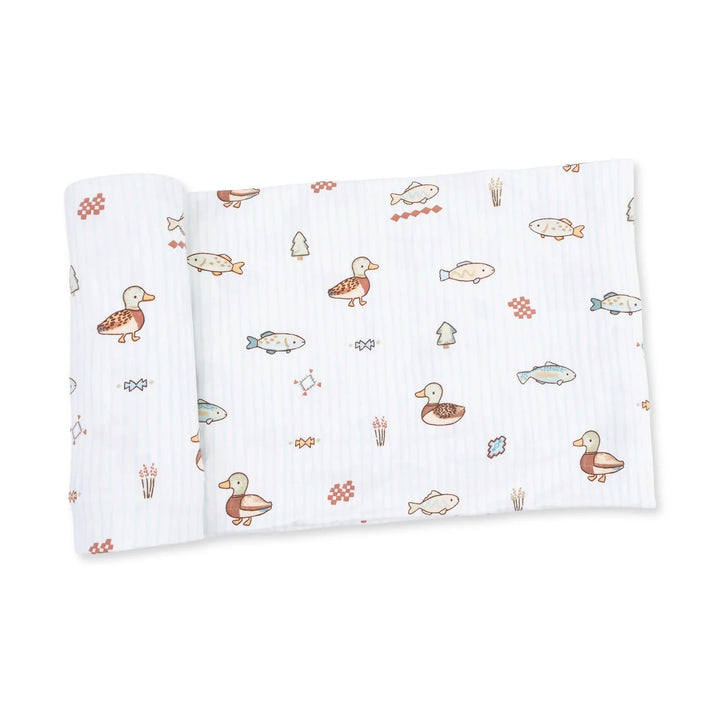 Swaddle Blanket - Lake Cuties Baby Blanket Angel Dear 