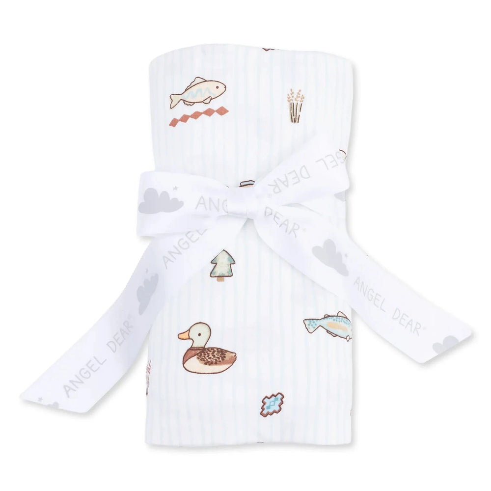 Swaddle Blanket - Lake Cuties Baby Blanket Angel Dear 