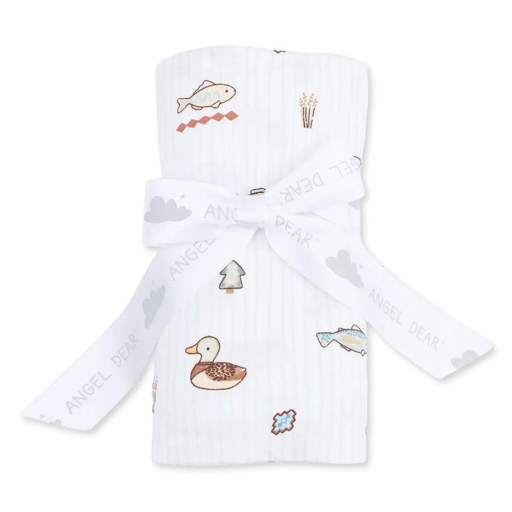 Swaddle Blanket - Lake Cuties Baby Blanket Angel Dear 