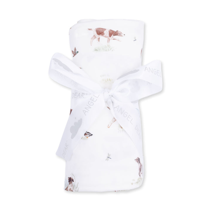 Swaddle Blanket - Pointer Pups and Duck Buddies Baby Blanket Angel Dear 