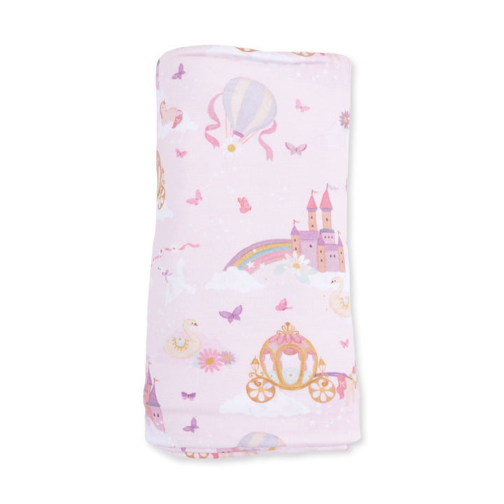 Swaddle Blanket - Princess Unicorns and Castle Baby Blanket Angel Dear 