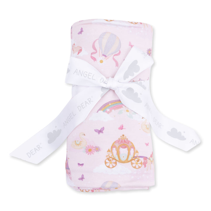 Swaddle Blanket - Princess Unicorns and Castle Baby Blanket Angel Dear 