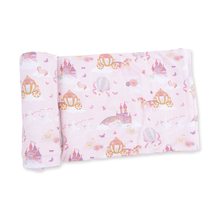 Swaddle Blanket - Princess Unicorns and Castle Baby Blanket Angel Dear 
