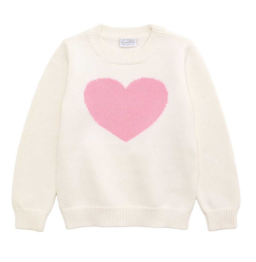 Sweater - Heart Girl Sweater MudPie 