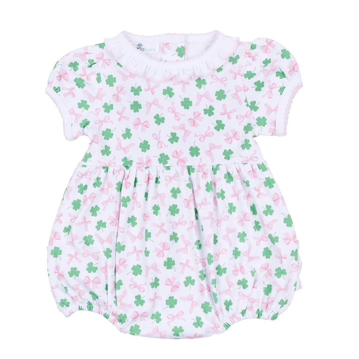 Sweet Clover Print Ruffle Bubble