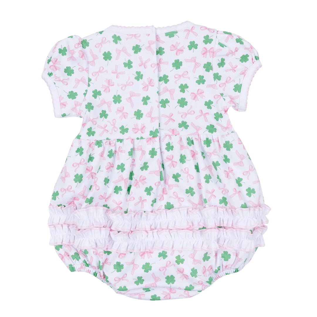 Sweet Clover Print Ruffle Bubble