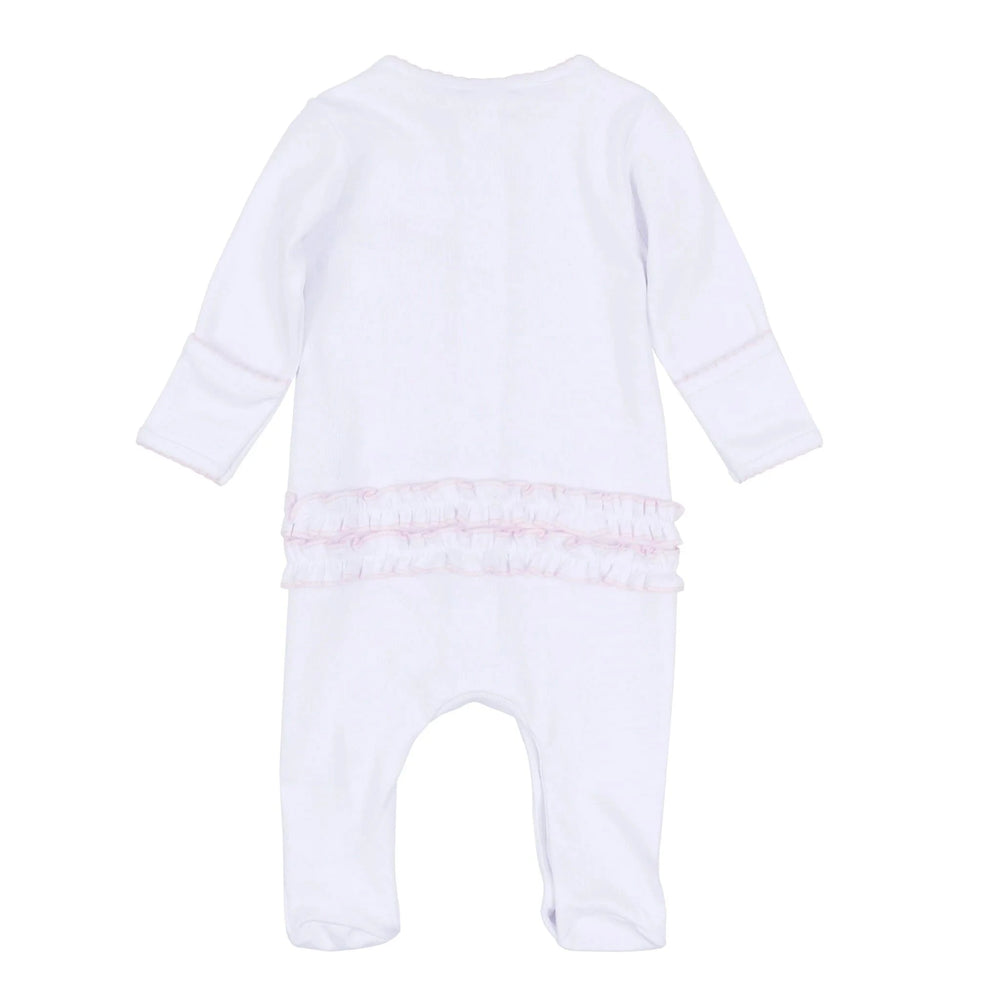 Sweet Clover Ruffle Footie Girl Footie Magnolia Baby 