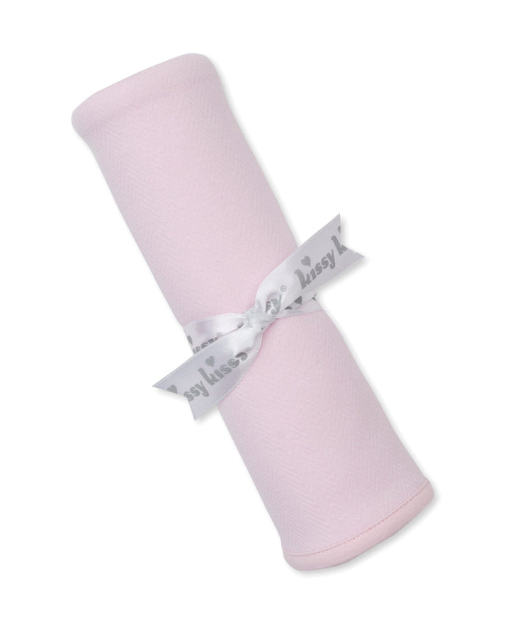 Sweet Homecoming Jacquard Blanket - Light Pink Baby Blanket Kissy Kissy 
