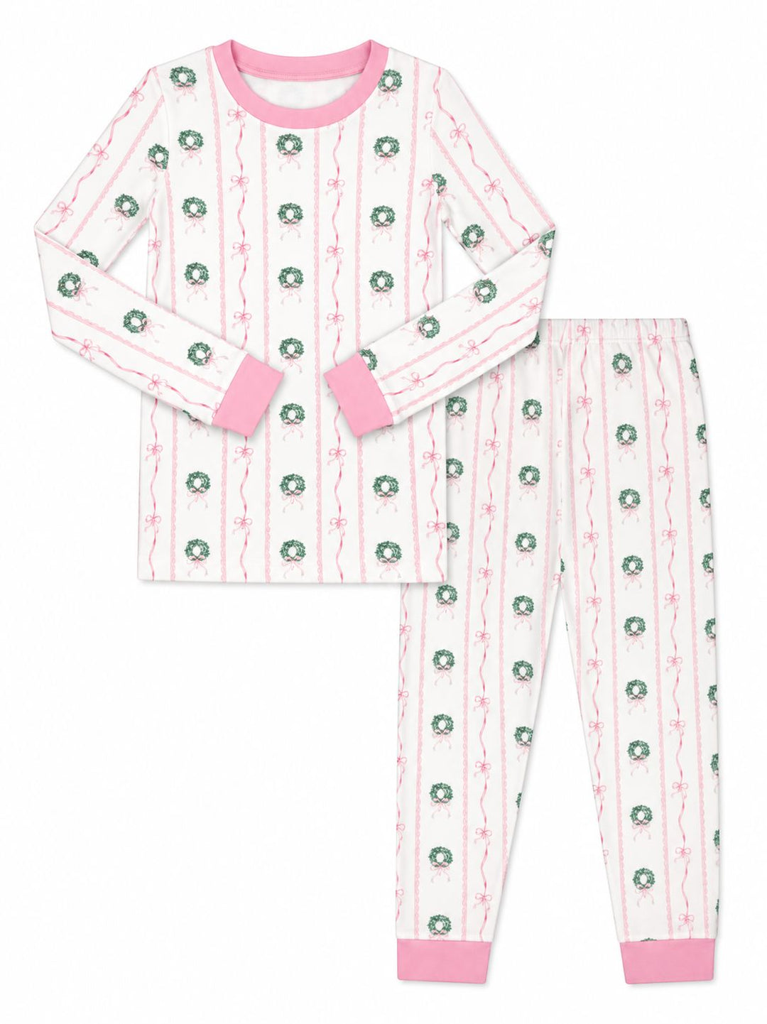 Sweet Pea PJ Set - Boxwood and Bows Girl Pajamas Lullaby Set 