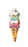 Sweets Ornaments Ornament 180 Degrees Ice Cream Cone 