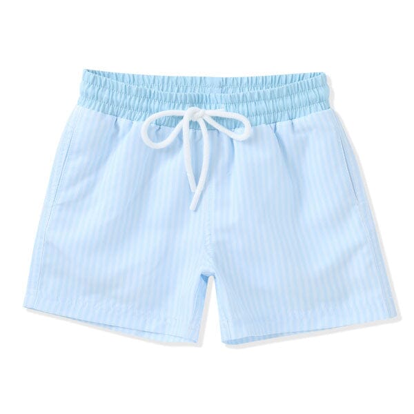 Swim Trunks - Baby Blue Stripes Boy Bathing Suit Swoon Baby 