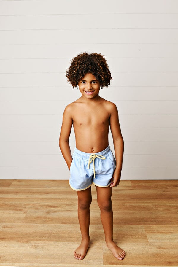 Swim Trunks - Surf Short Blue Boy Bathing Suit Swoon Baby 