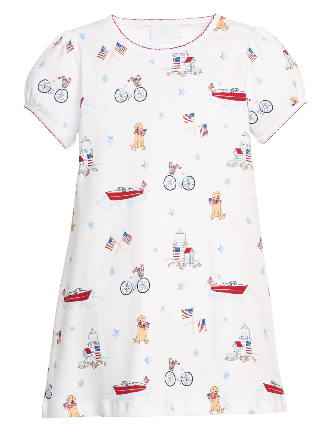 T-Shirt Dress- Coastal Summer Girl Dress Little English 