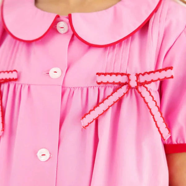 Tabitha Teachers Pet Dress- Hamptons Hot Pink Girl Dress Beaufort Bonnet 