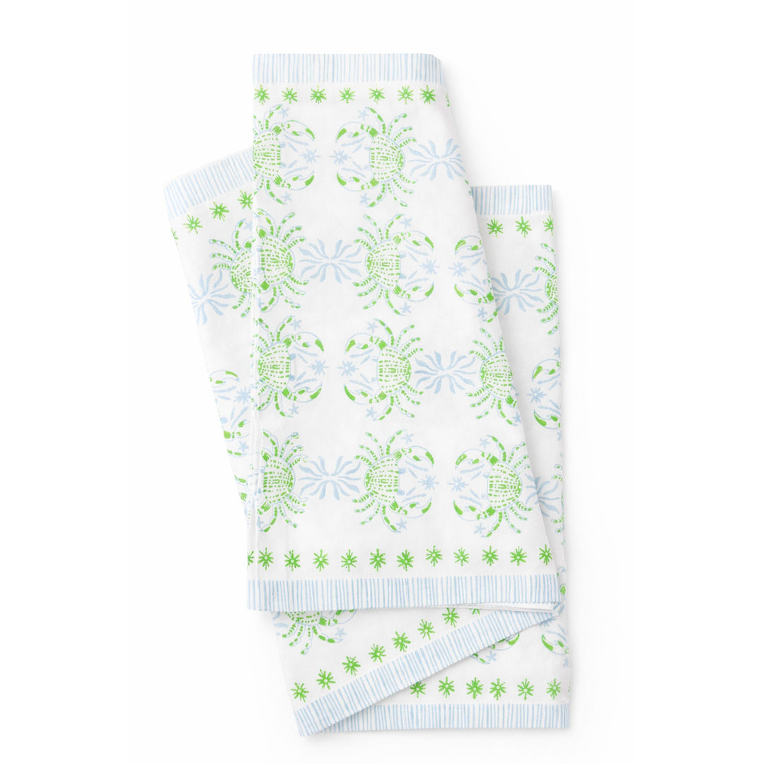 Table Runner- King Crab, Uniform Blue & Vine Table Runner The Mended Company 