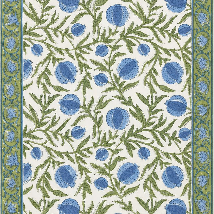 Table Runner - Pomegranate Blue Table Runner Pacific & Rose Textles 
