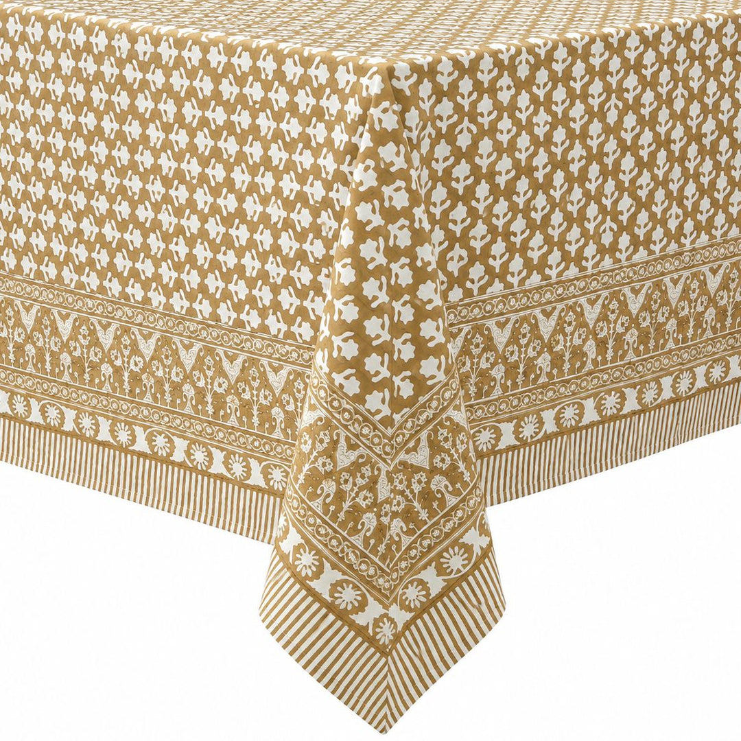 Tablecloth - Charlotte Caramel Tablecloth Pacific & Rose Textles 
