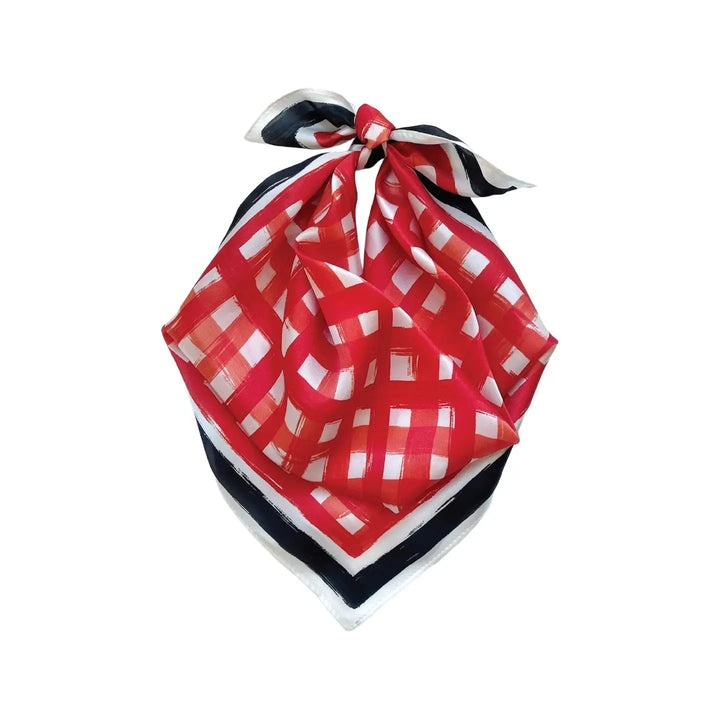 Tailgate Check Scarf - Red and Black Scarf Dallis Foshee 