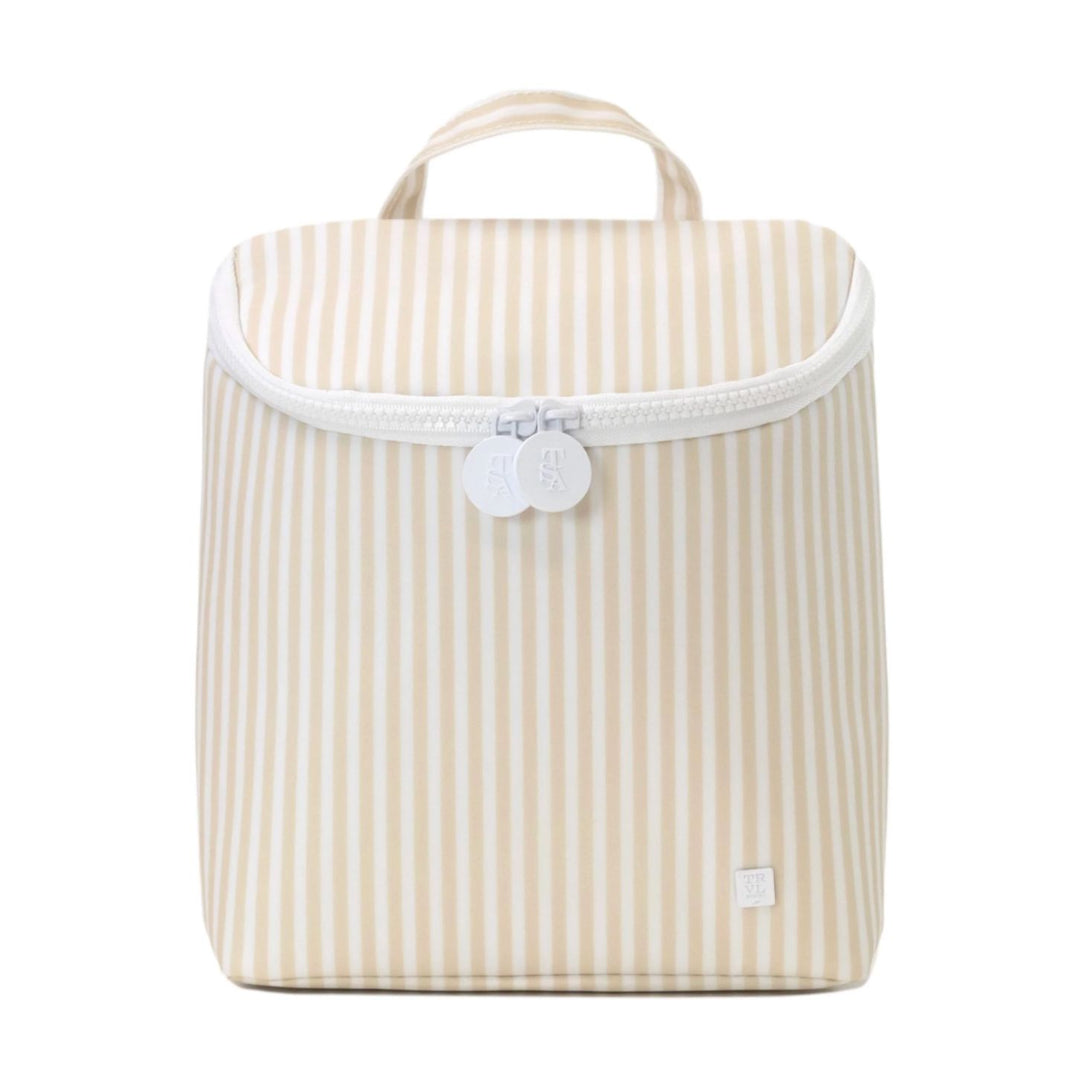 Take Away Lunch Bag Lunch Boxes TRVL Design Pimlico Stripe- Sand 