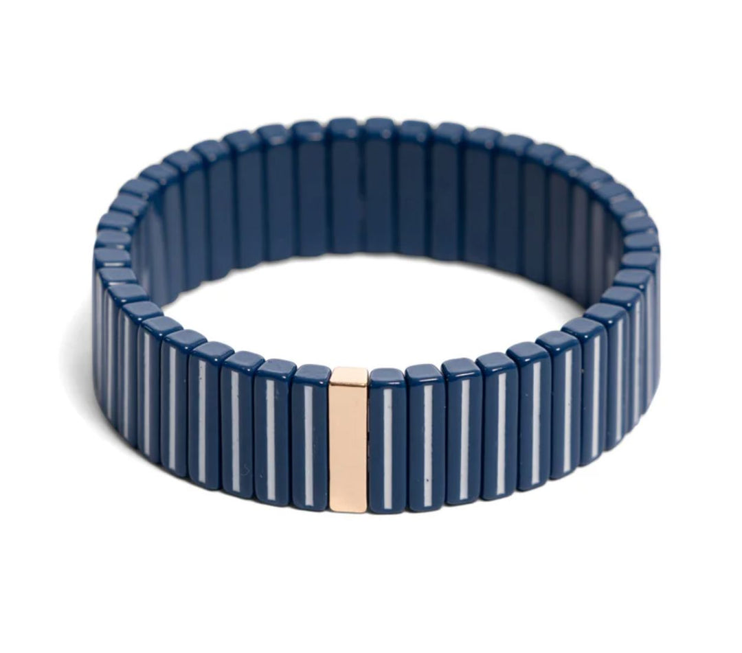 Tall Tile Bracelet - Midnight Blue Costume Jewelry Malibu Sugar 