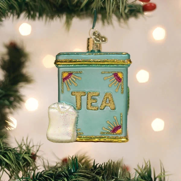 Tea Tin Ornament Christmas Ornament Old World Christmas 