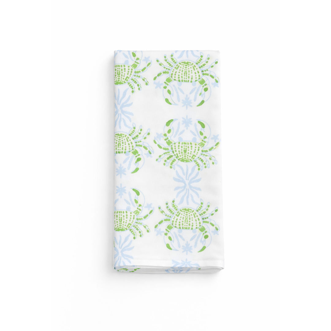 Tea Towel- King Crab, Uniform Blue & Vine Tea Towels The Mended Company 