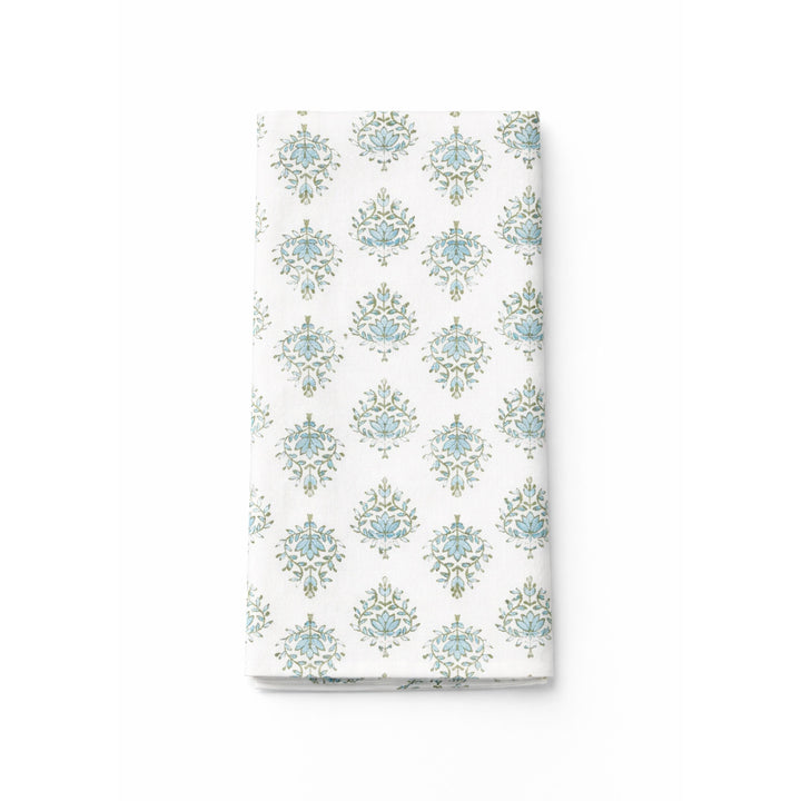 Tea Towel- Lotus, Sage, & Uniform Blue Tea Towels The Mended Company 
