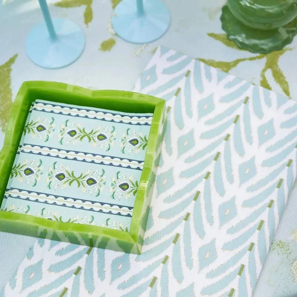 Tea Towel - Petite Frond Blue Guest Towels Laura Park Design 