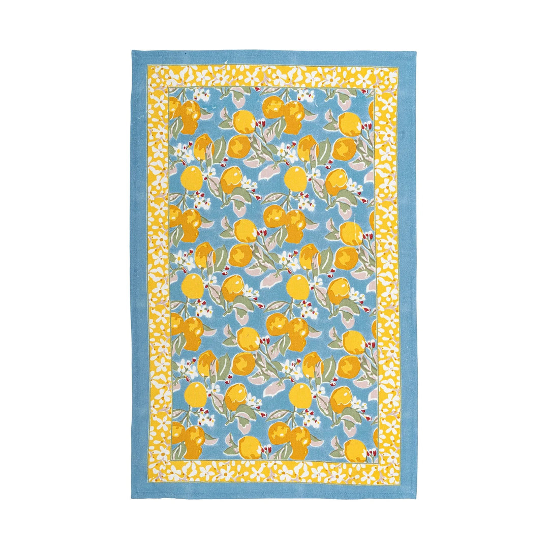 Tea Towels - Citron Bleu & Yellow Tea Towels Couleur Nature 