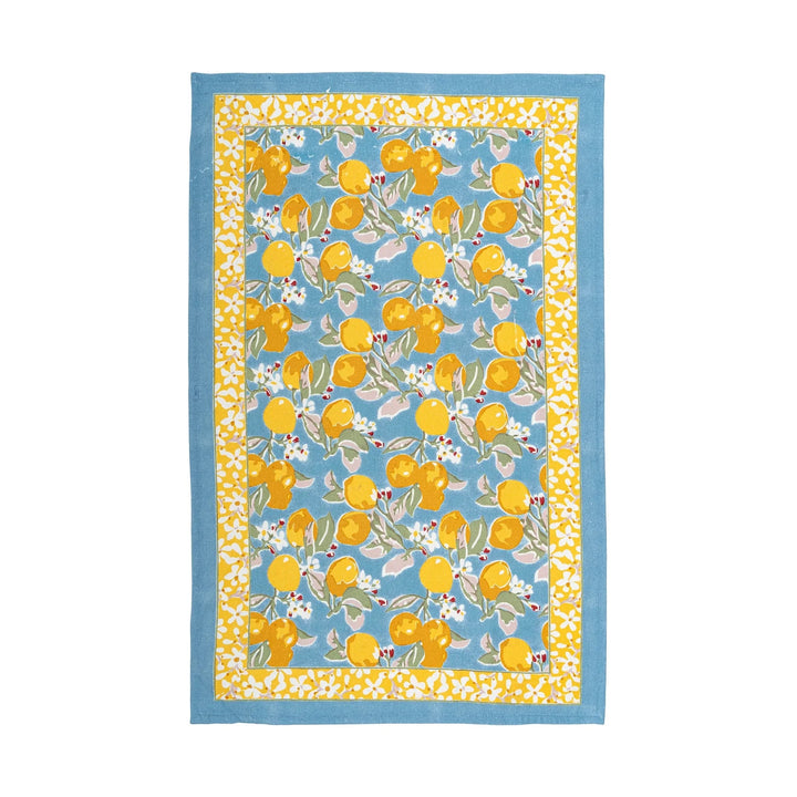Tea Towels - Citron Bleu & Yellow Tea Towels Couleur Nature 