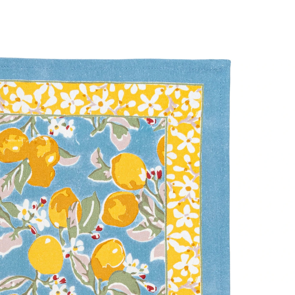 Tea Towels - Citron Bleu & Yellow Tea Towels Couleur Nature 
