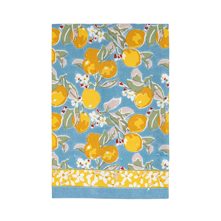 Tea Towels - Citron Bleu & Yellow Tea Towels Couleur Nature 