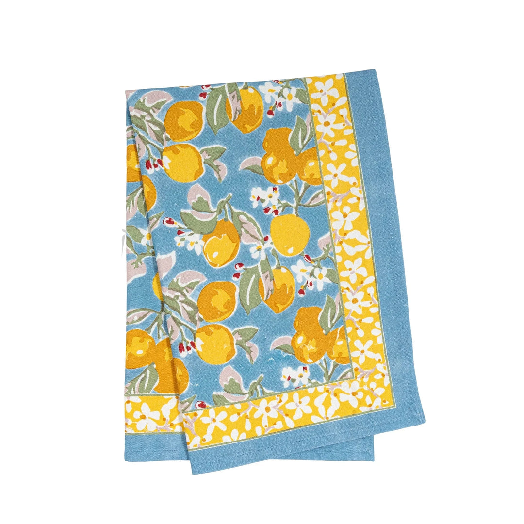 Tea Towels - Citron Bleu & Yellow Tea Towels Couleur Nature 