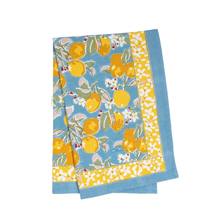Tea Towels - Citron Bleu & Yellow Tea Towels Couleur Nature 