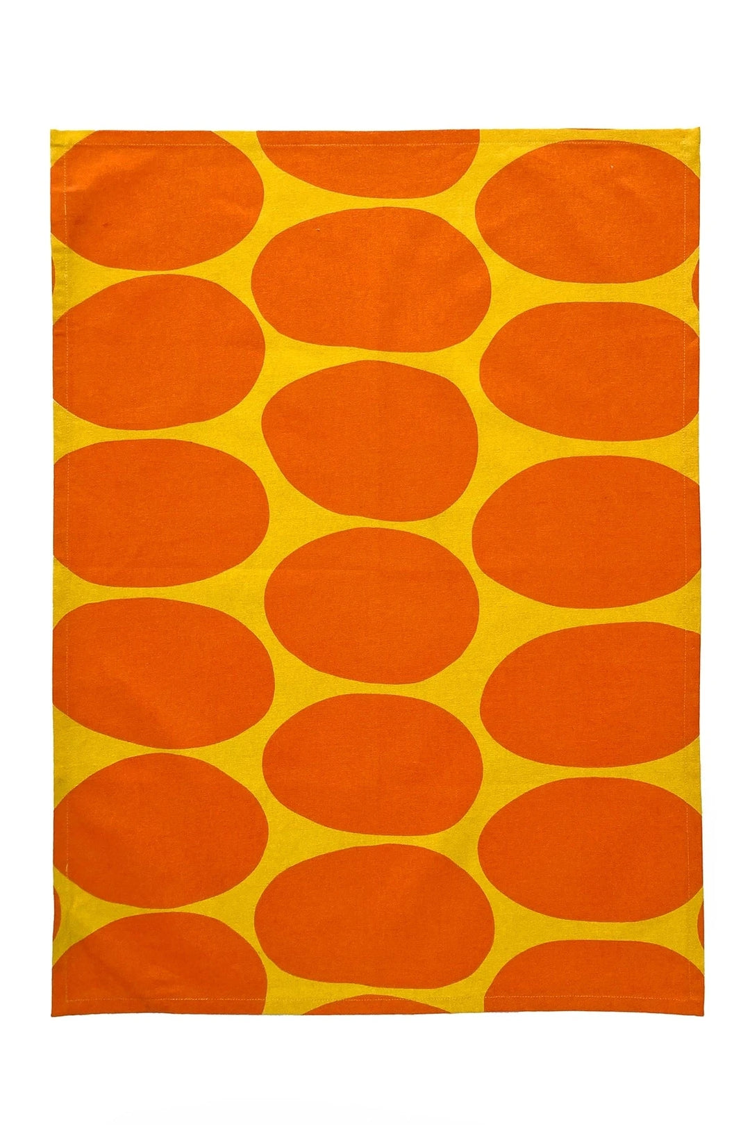 Tea Towels Set - Globe Yellow/Orange Tea Towels See Design 