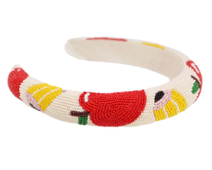 Teacher Theme Beaded Headband Womens Headband Golden Stella 